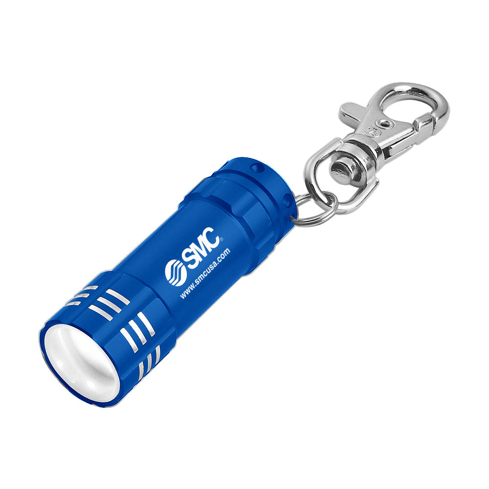 Mini Aluminum LED Flashlight With Key Clip
