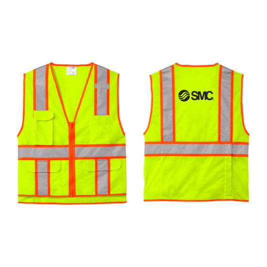 CornerStone ANSI 107 Class 2 Surveyor Zippered Two-Tone Vest